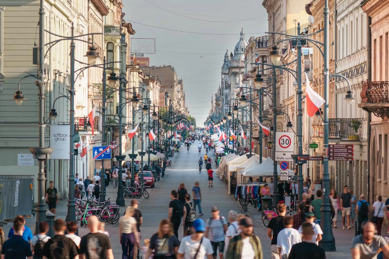 Ulica Piotrkowska w Łodzi
